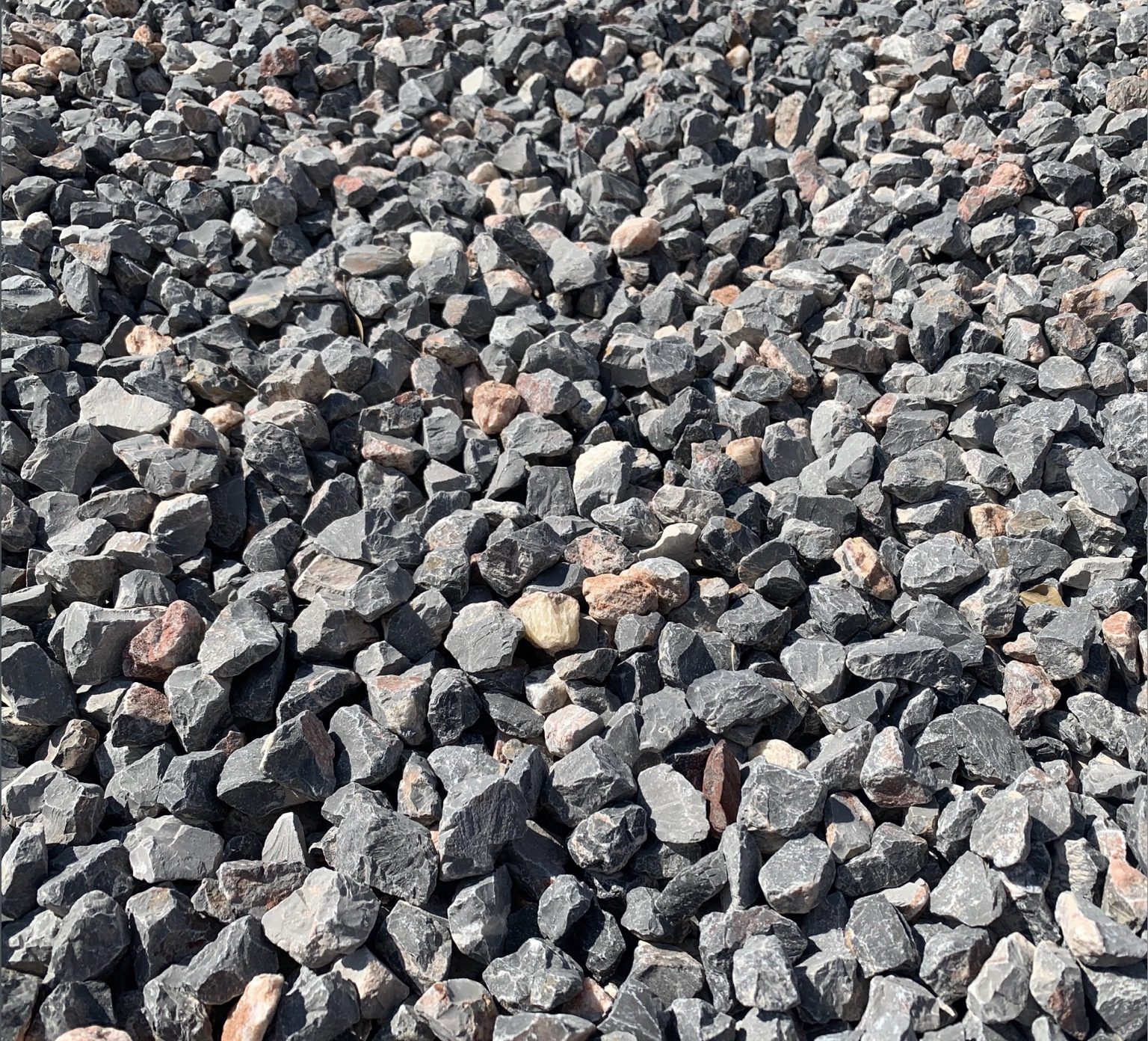 Crushed Stone and aggregate product close-up